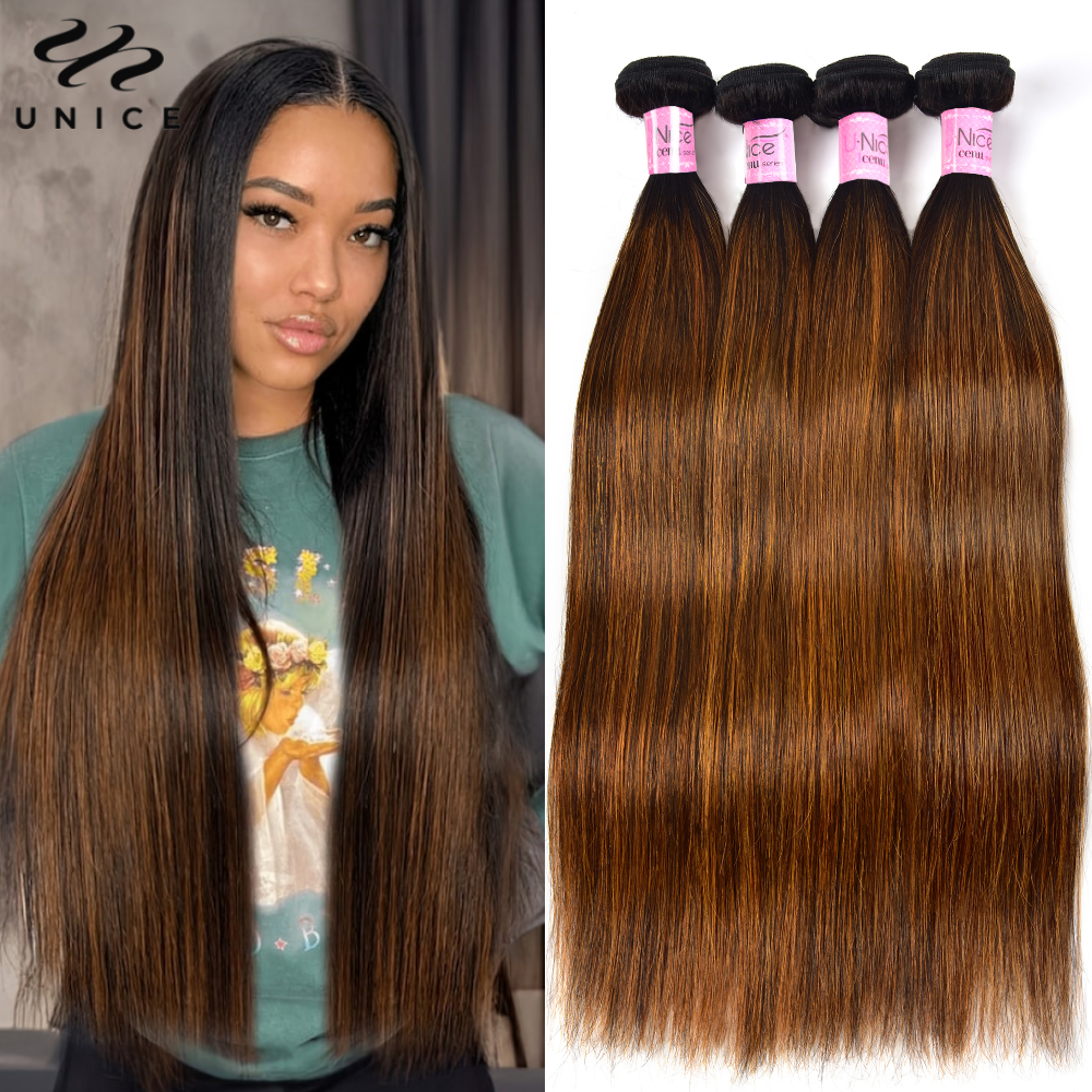 Sewing Lab - UNice Hair Brown Balayage Straight Human