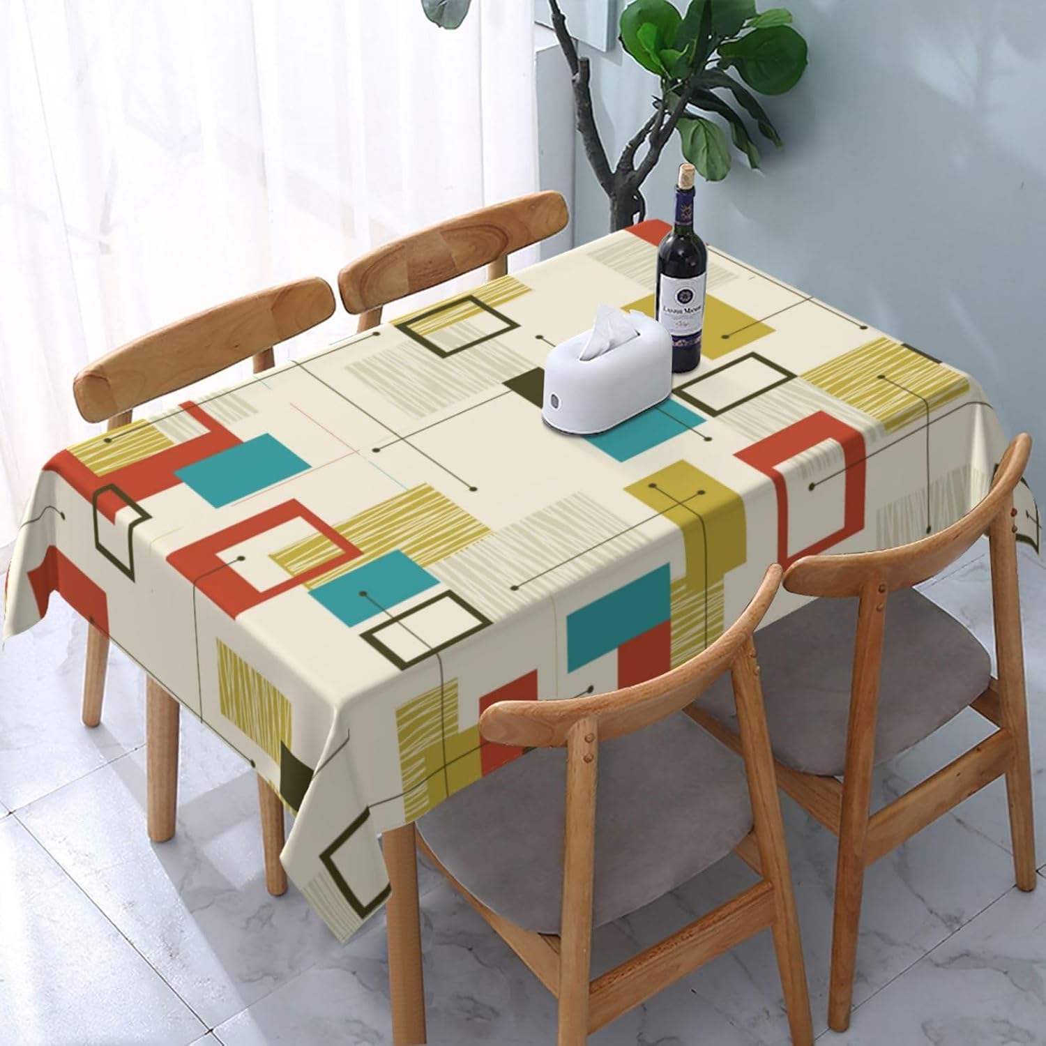Century Textile & Sewing Supply Saskatoon Sk - Abstract Geometric Mid Century Rectangle Waterproof