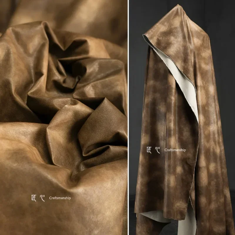 Soft Retro Tie Dye Deep Camel  - đánh giá và giá Sewing Tie Dye