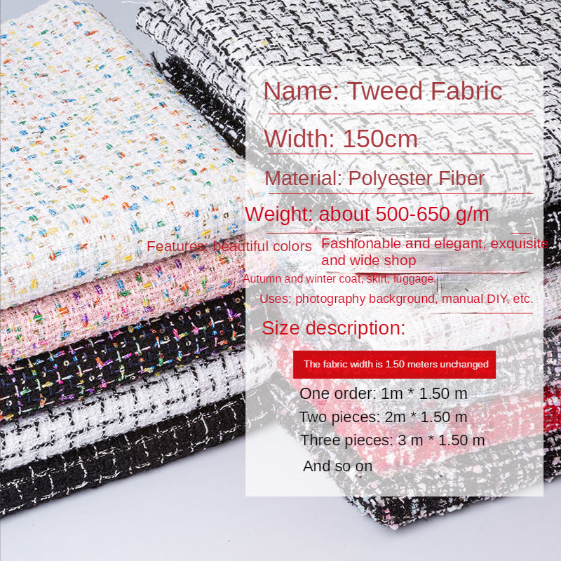 Tweed Fabric By The Meter for  - đánh giá và giá Sewing Tweed Fabric
