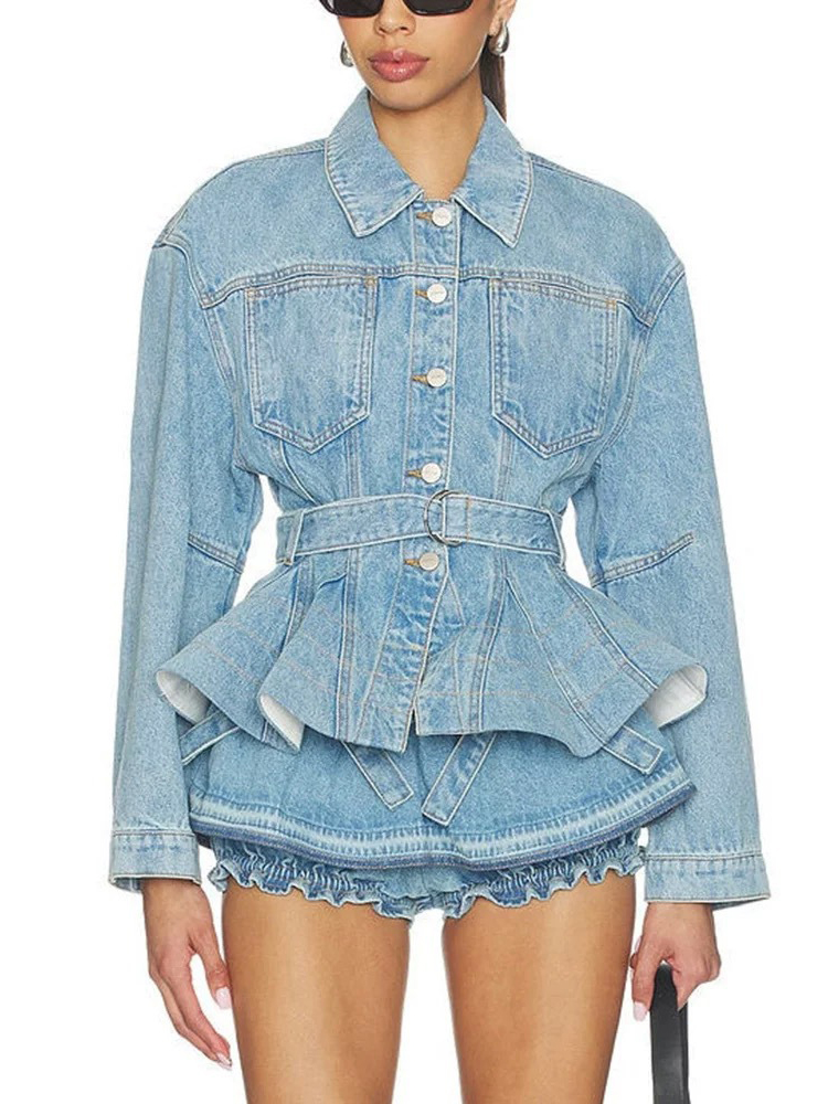 Women Denim Shorts Two Piece S - đánh giá và giá Sewing Jackets