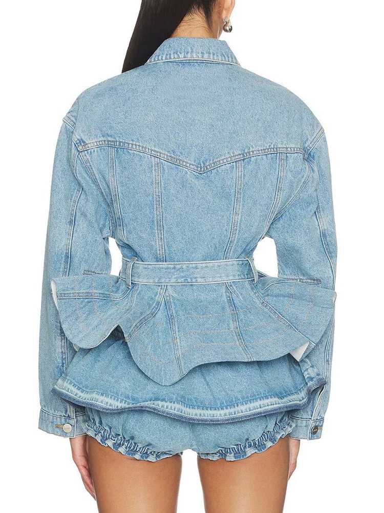 Women Denim Shorts Two Piece S - đánh giá và giá Sewing Jackets