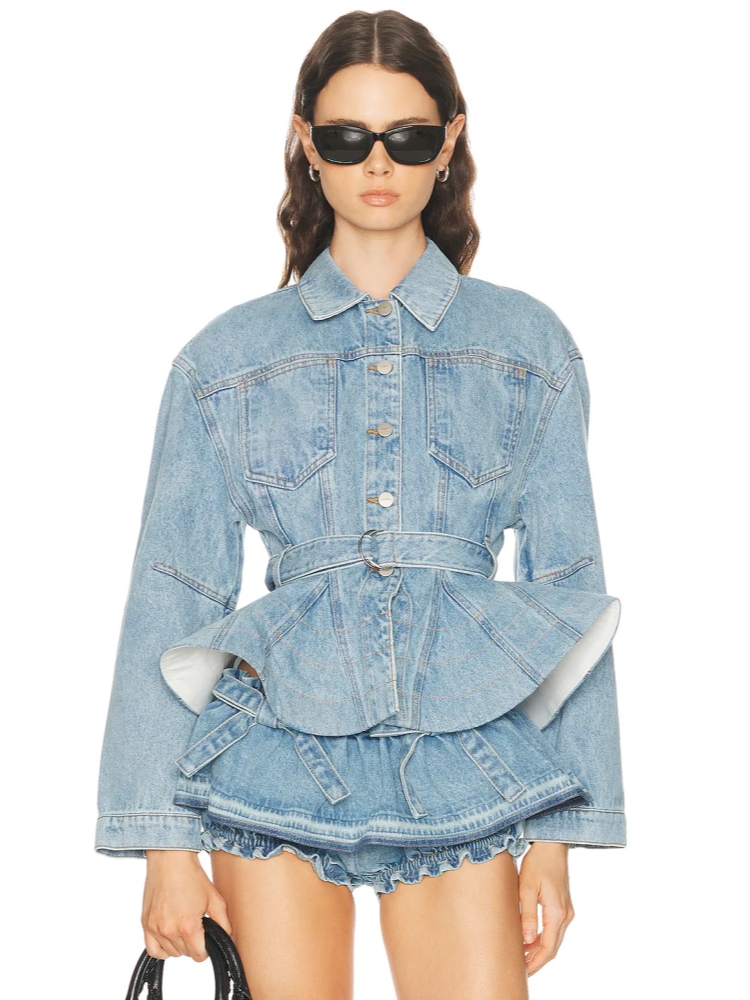 Women Denim Shorts Two Piece S - đánh giá và giá Sewing Jackets