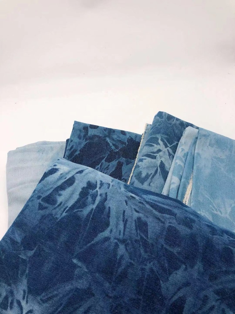 Tie-dye Denim Fabric By The Me - đánh giá và giá Sewing Tie Dye