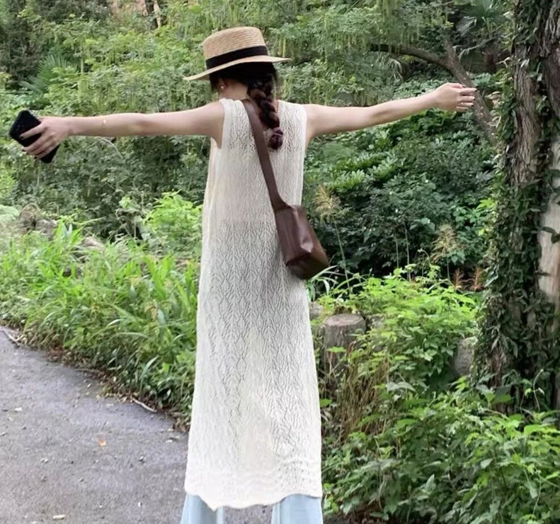2026Boho Crochet Sleeveless Lo - đánh giá và giá Sewing Vest