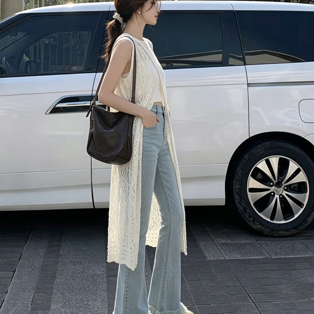 2026Boho Crochet Sleeveless Lo - đánh giá và giá Sewing Vest