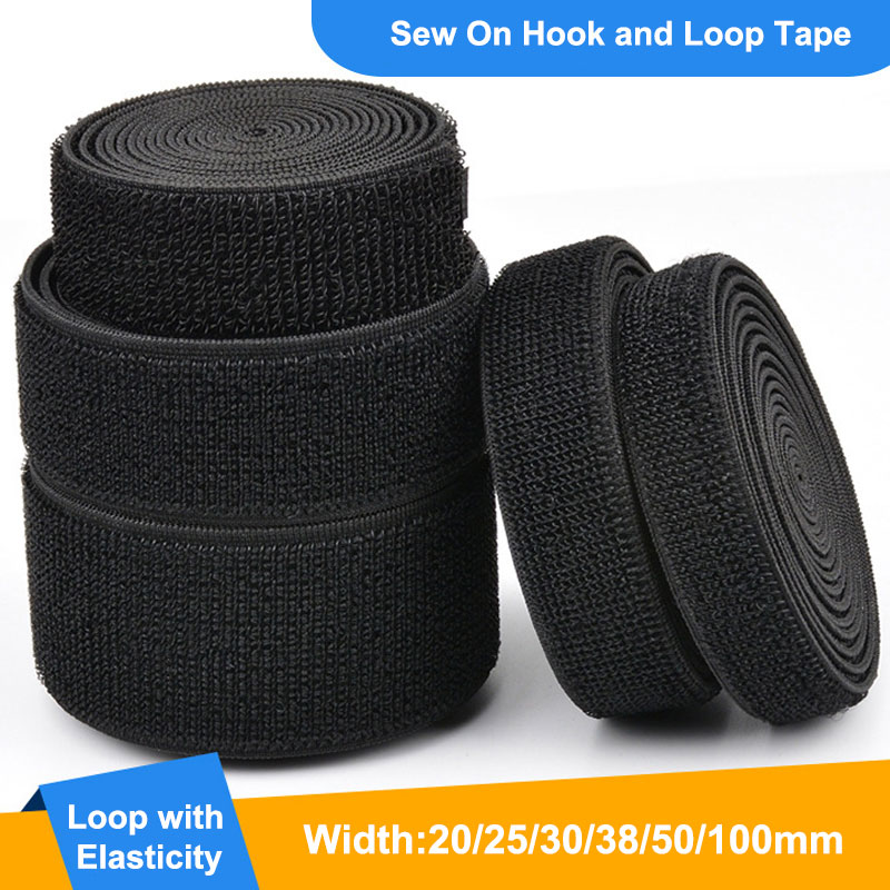 1Meter Elastic Hook and Loop F - đánh giá và giá Velcro Sew On