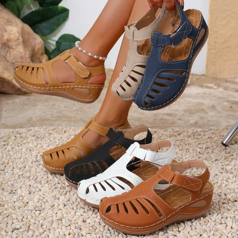 Women Closed Toe Fisherman San - đánh giá và giá Velcro Sew On