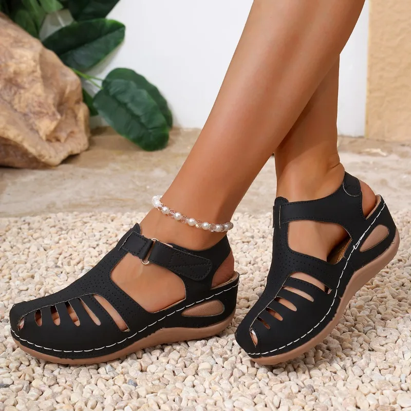 Women Closed Toe Fisherman San - đánh giá và giá Velcro Sew On