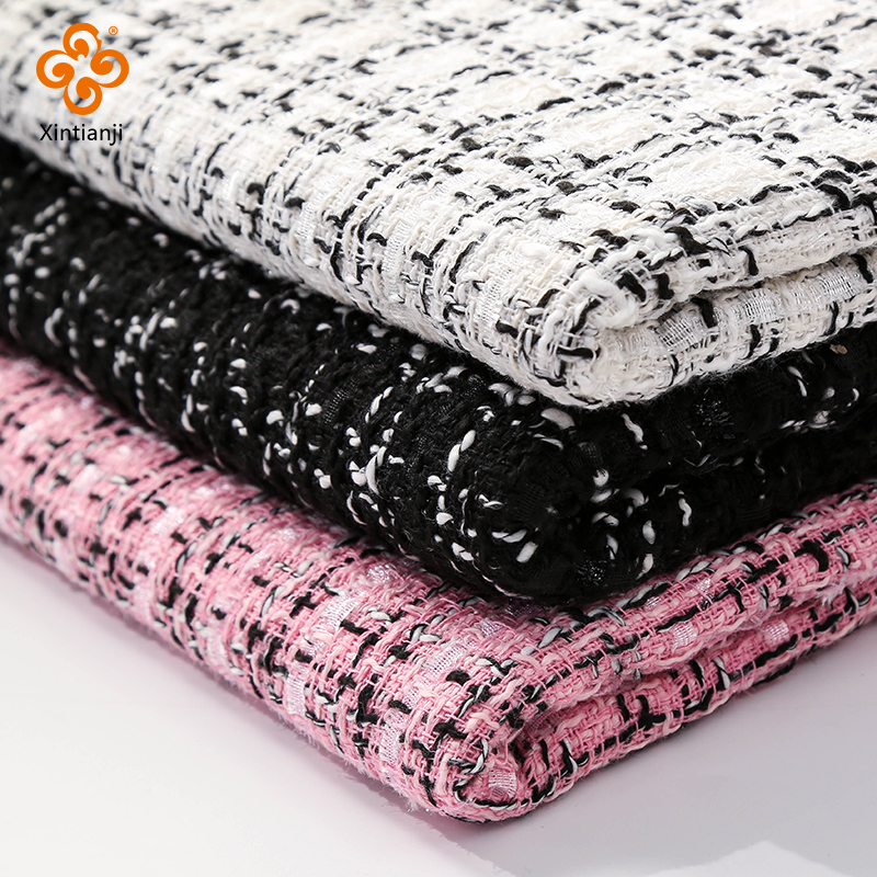 Woven Tweed Fabric Luxurious A - đánh giá và giá Sewing Tweed Fabric