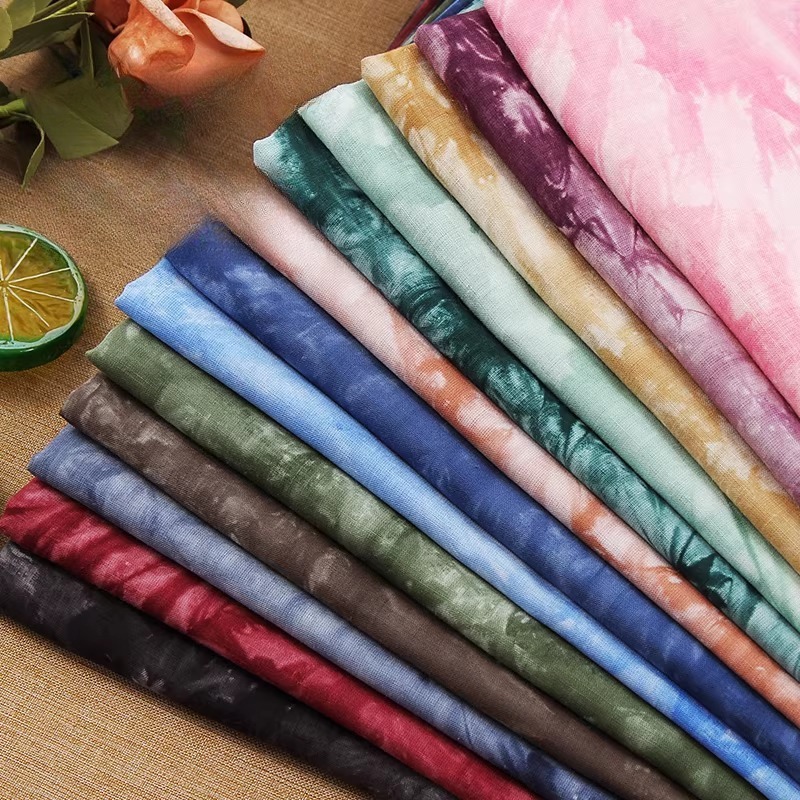 Tie-dye Thin Cotton Linen Fabr - đánh giá và giá Sewing Tie Dye