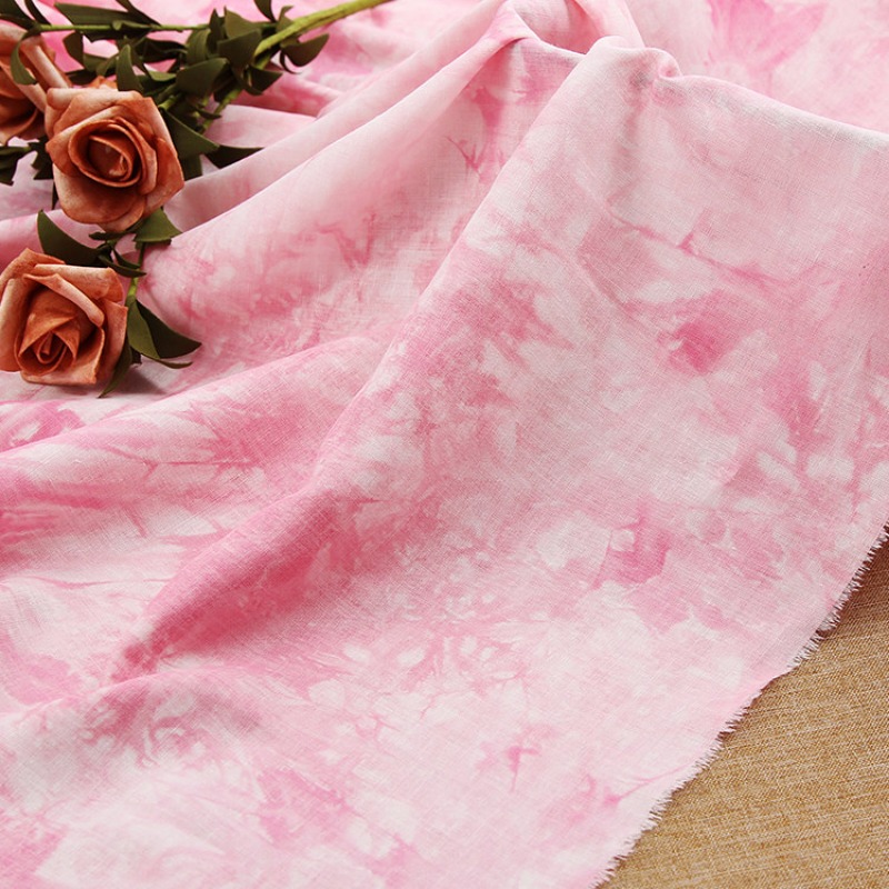 Tie-dye Thin Cotton Linen Fabr - đánh giá và giá Sewing Tie Dye