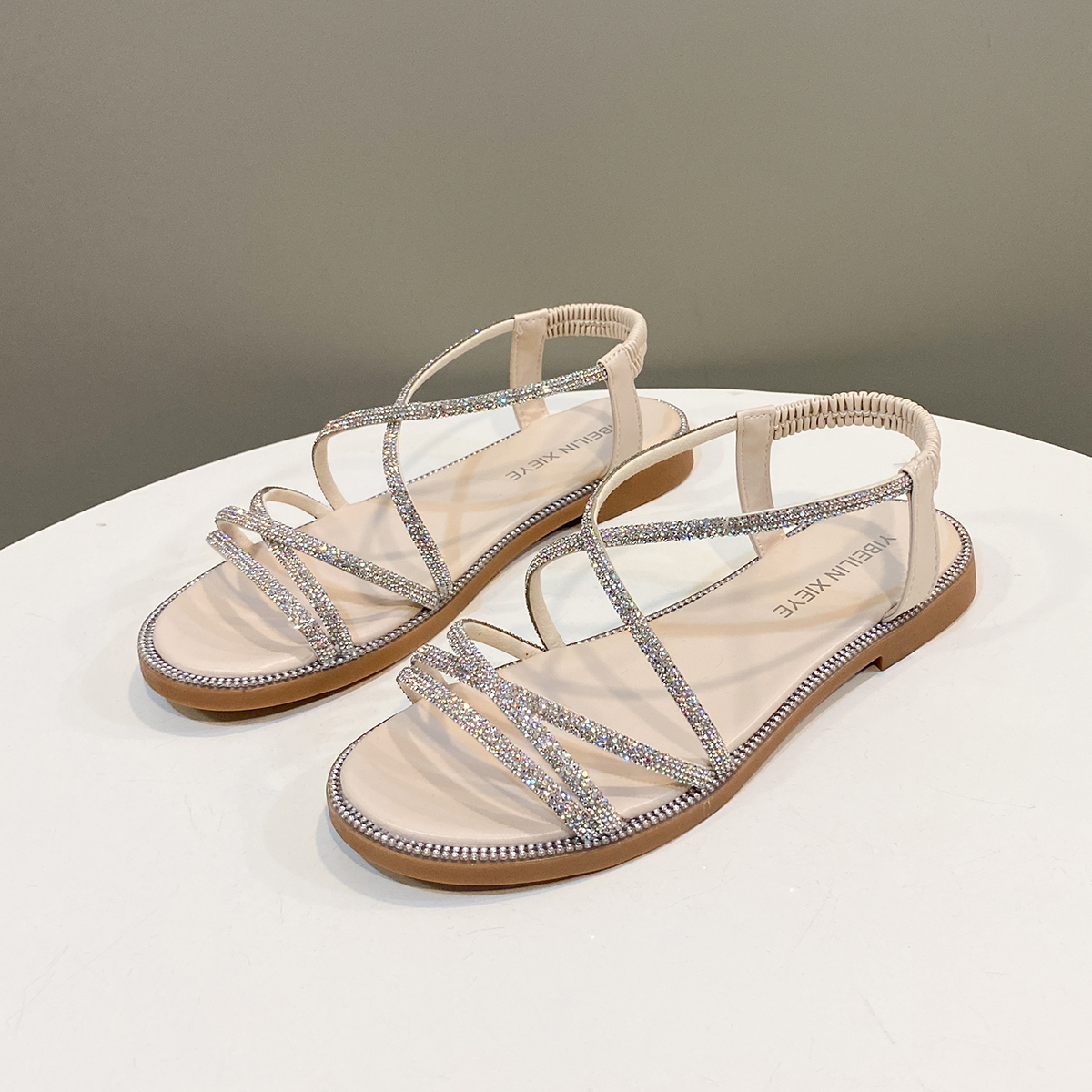 Summer Women Flat Sandals Rhin - đánh giá và giá Elastic Waistband Roll