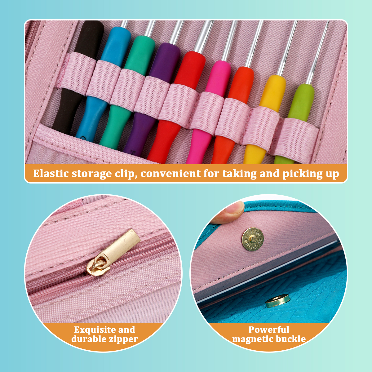Portable Crochet Hooks Organiz - đánh giá và giá Sewing Tas