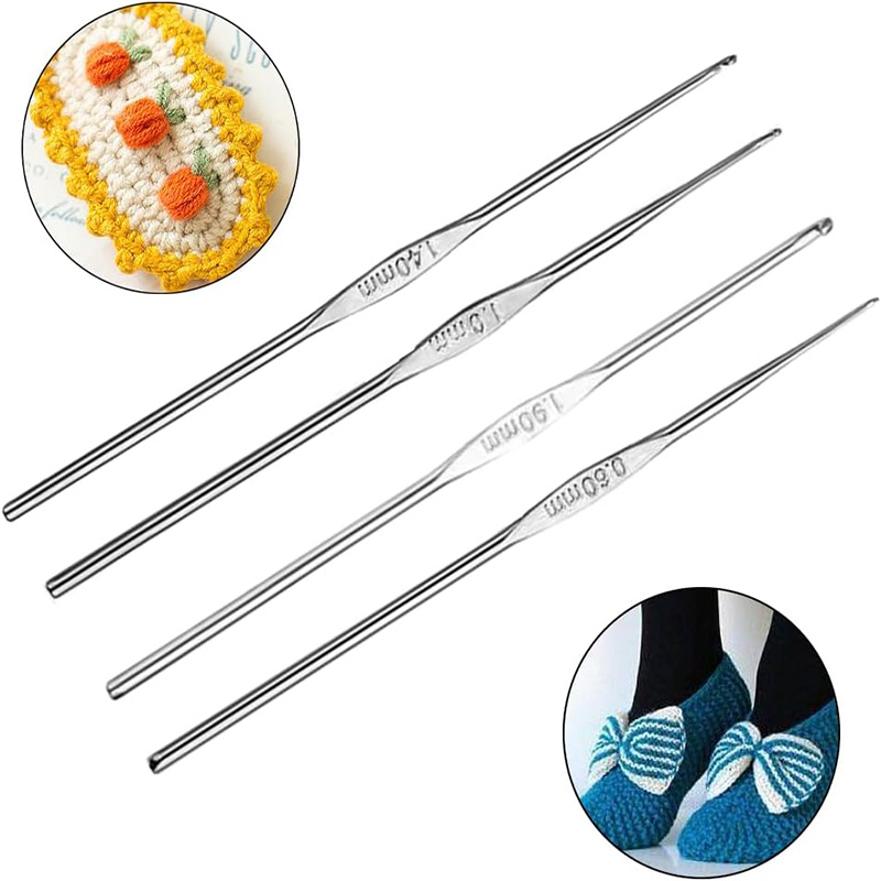 4 Pcs Stainless Steel Crochet  - đánh giá và giá Sewing Tas