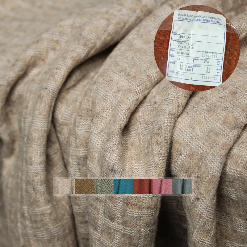 Redraspberry Japanese Plaid Kn - đánh giá và giá Sewing Tweed Fabric