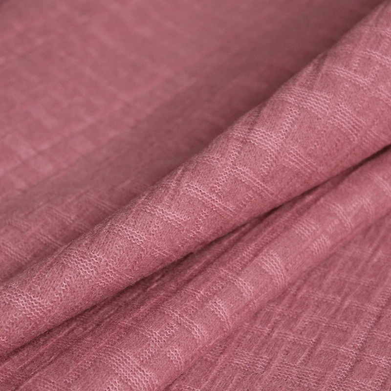 Redraspberry Japanese Plaid Kn - đánh giá và giá Sewing Tweed Fabric
