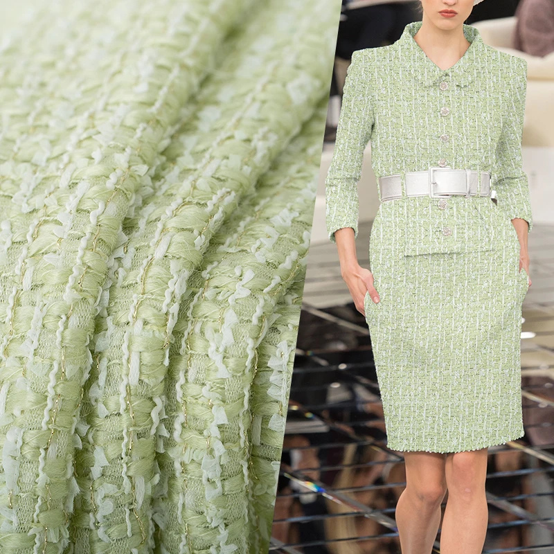 Redraspberry Italy Light Green - đánh giá và giá Sewing Tweed Fabric