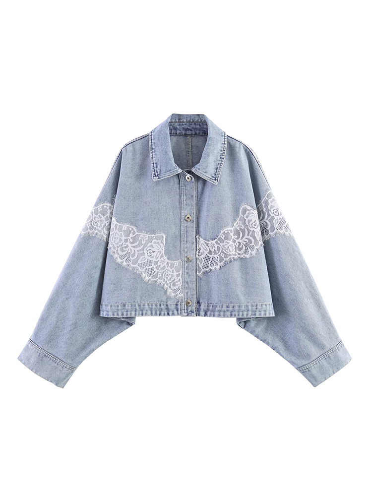 Fashion Loose Denim Coat For W - đánh giá và giá Sewing Jackets