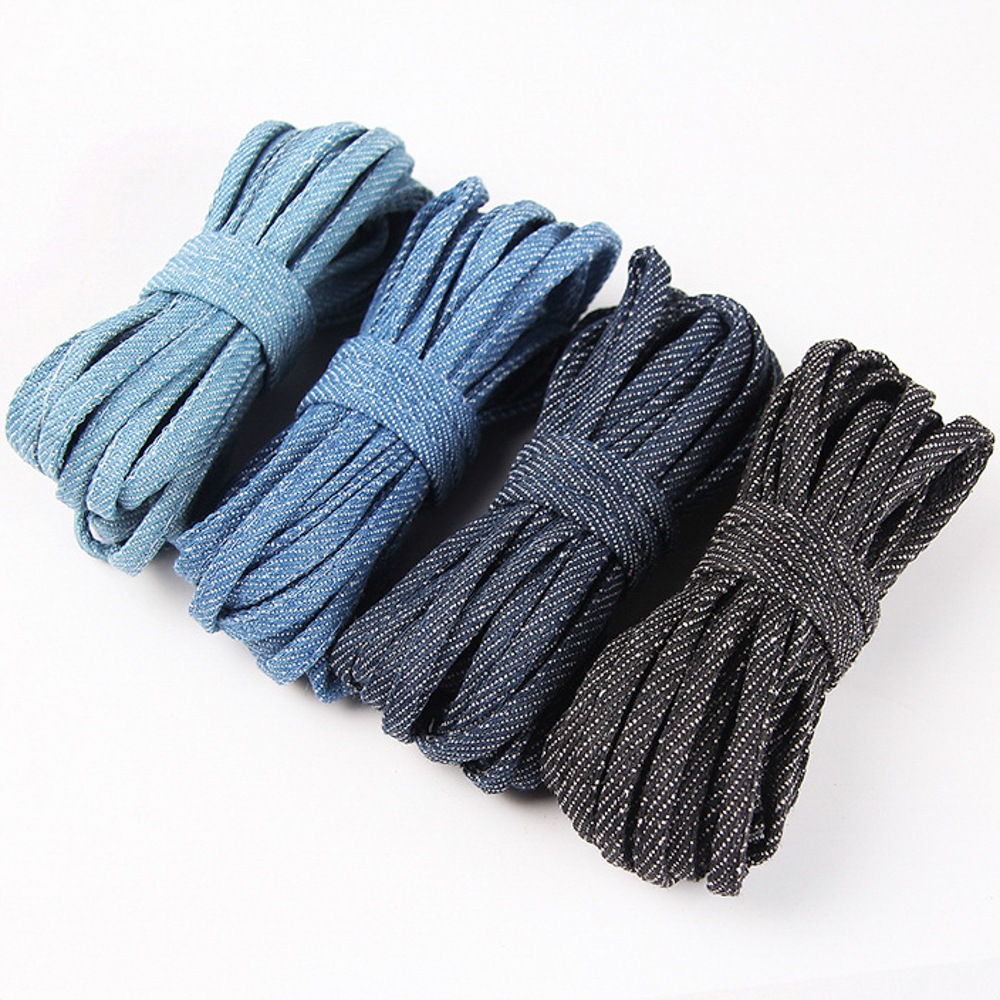 5M/Lot 5mm Denim Blue Flat Cot - đánh giá và giá Sewing Art