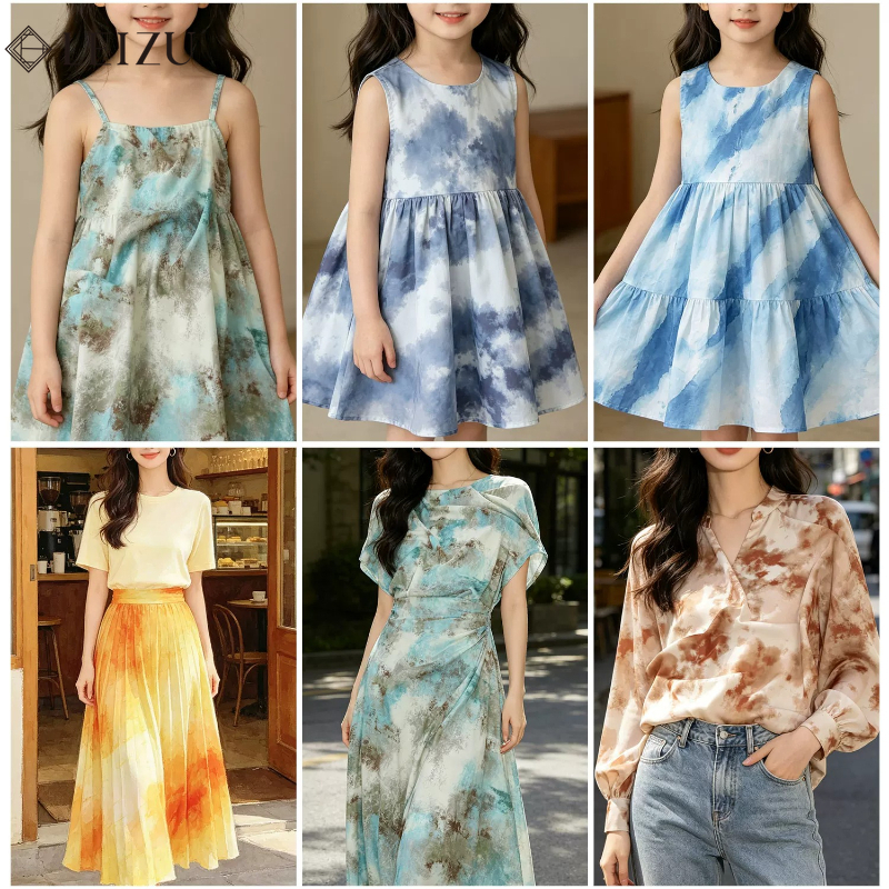 30D Tie Dye Chiffon Fabric Ink - đánh giá và giá Sewing Tie Dye