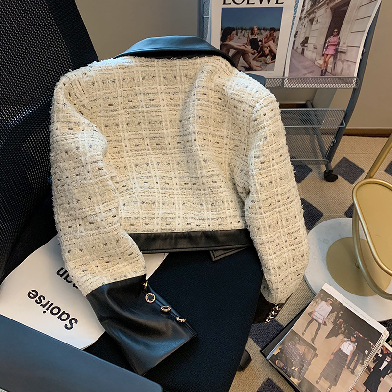 Contrast Stitching Tweed Fragr - đánh giá và giá Sewing Jackets