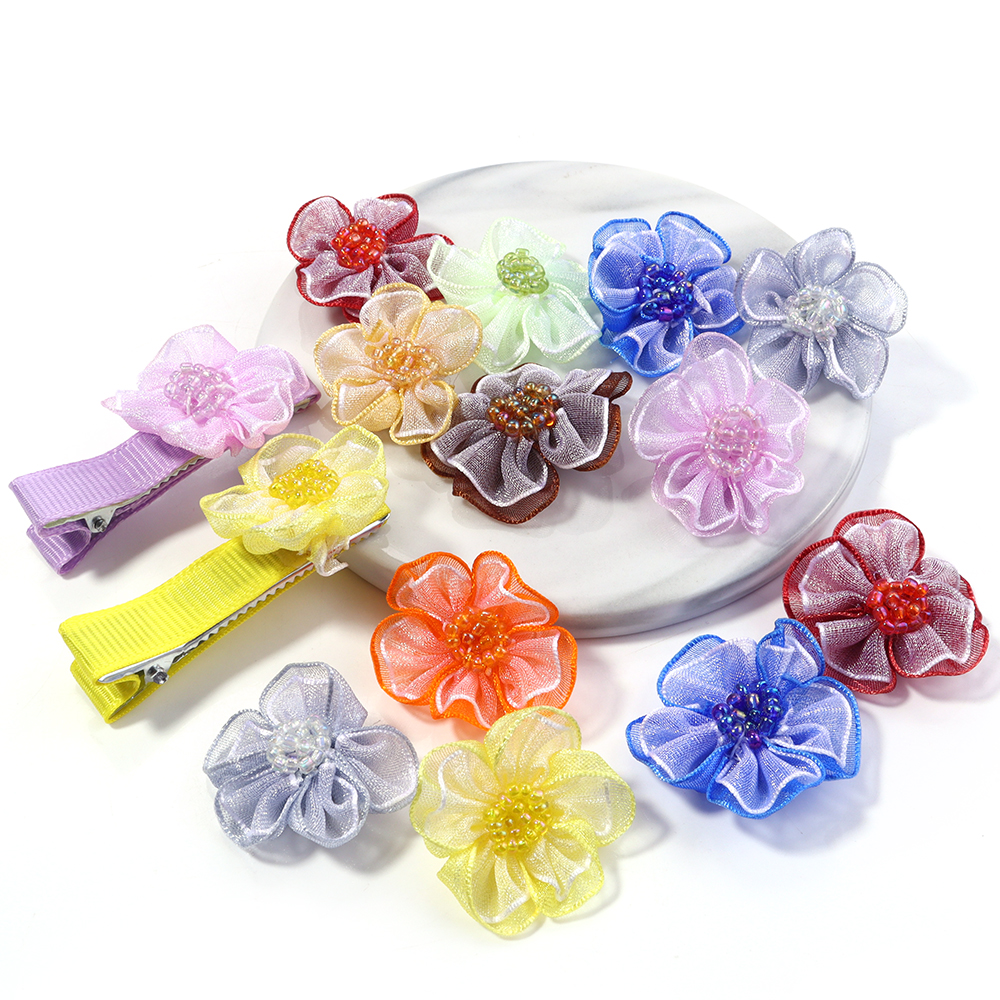 10Pcs/Lot Mesh Flower Applique - đánh giá và giá Sewing Tas