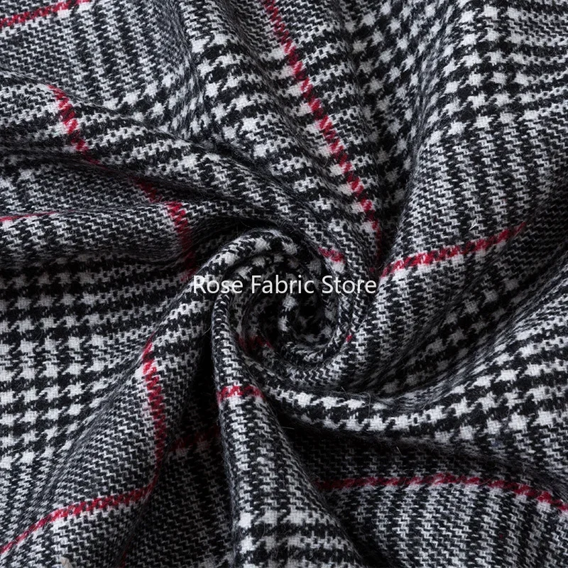 1 Meter Classic Woolen Houndst - đánh giá và giá Sewing Tweed Fabric