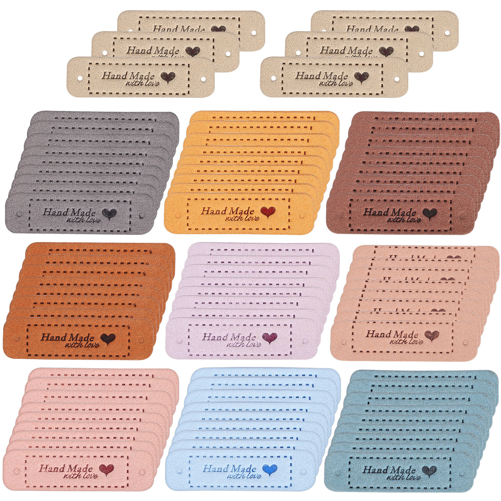 60Pcs Labels Embossed Handmade - đánh giá và giá Sewing Label