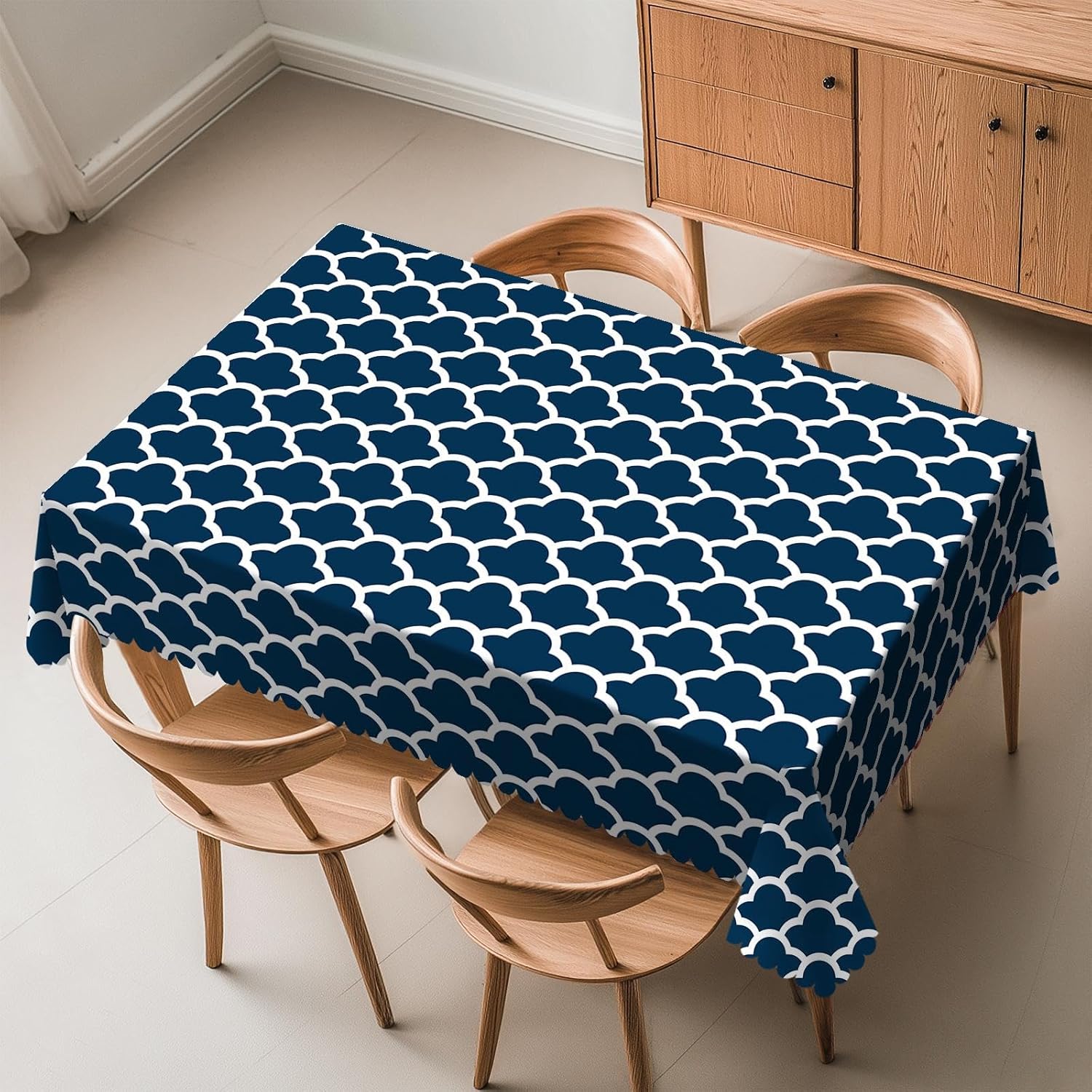 Blue Tablecloth Navy Cloud Sea - đánh giá và giá Century Textile & Sewing Supply Saskatoon Sk