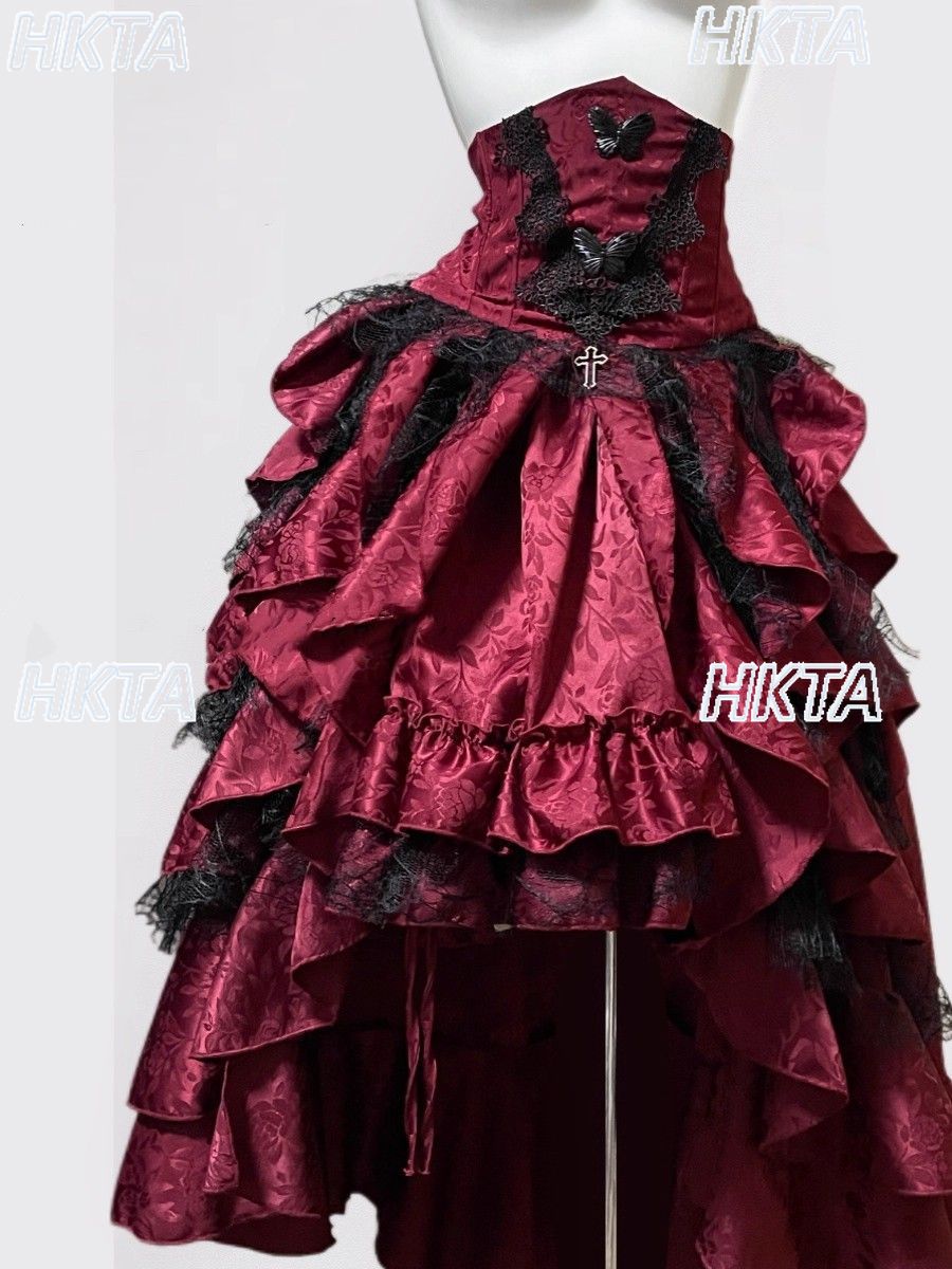 Dark Gothic Style Halter Long  - đánh giá và giá Sewing Vest