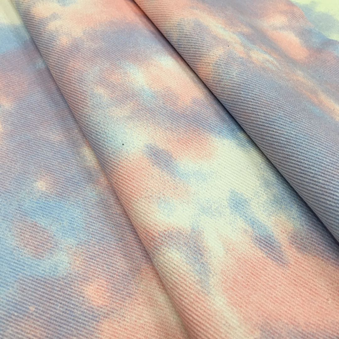 Color Tie Dye Washed Denim Fab - đánh giá và giá Sewing Tie Dye