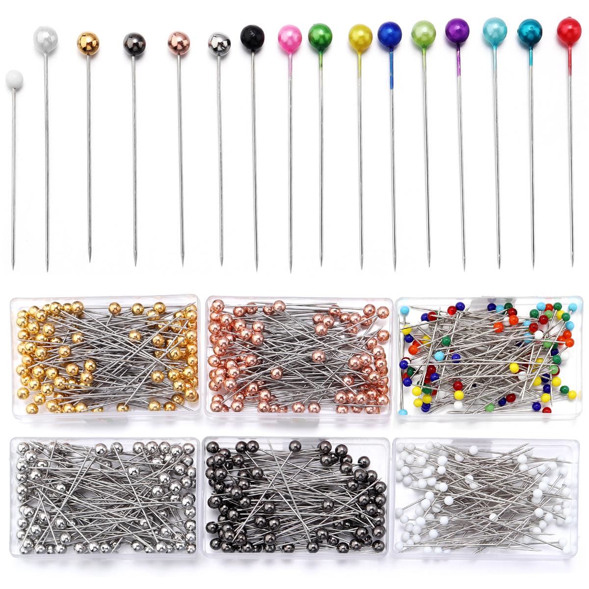 100Pcs Color Ball Head Pins St - đánh giá và giá Sewing Art