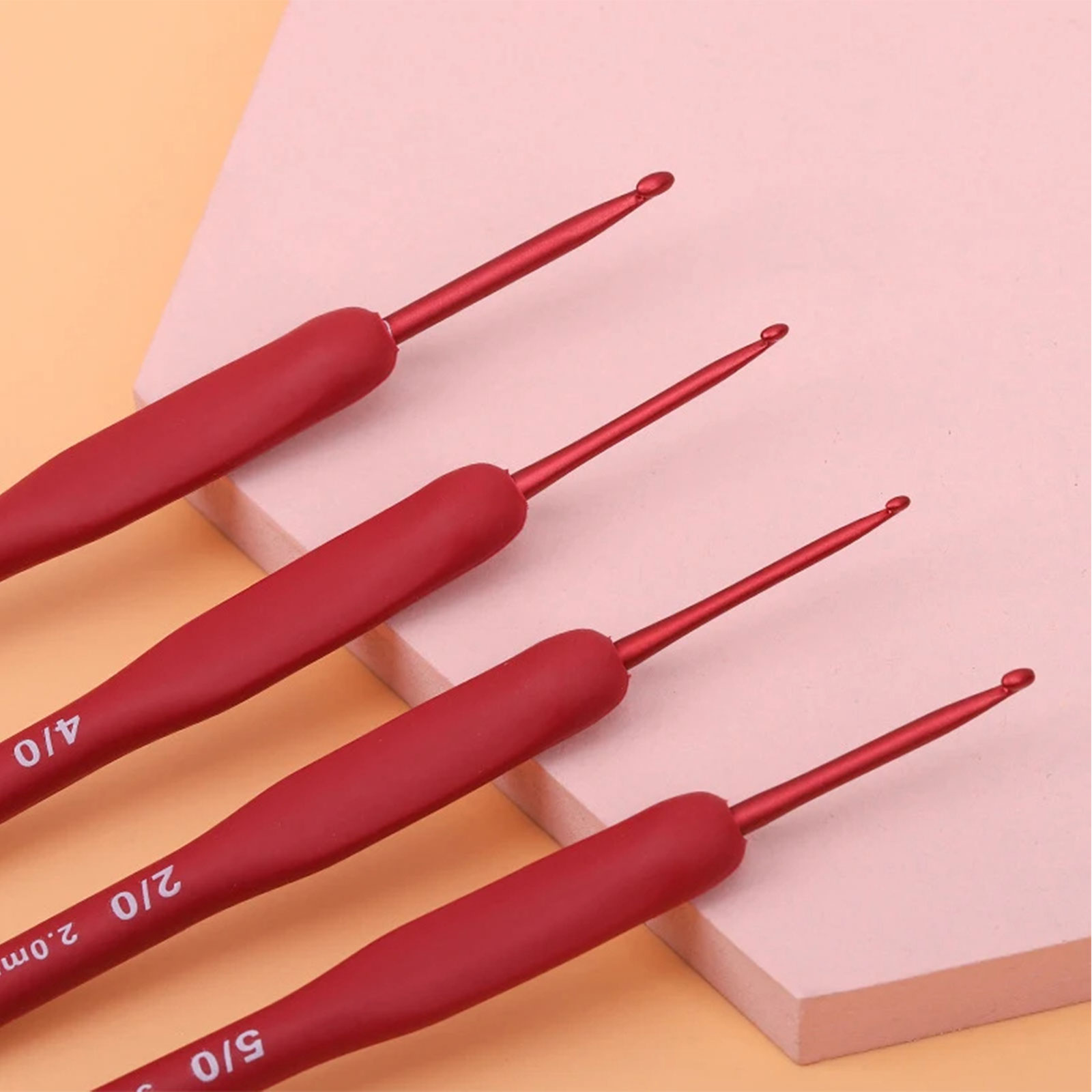 9/33pcs Red Crochet Hook set,  - đánh giá và giá Sewing Tas