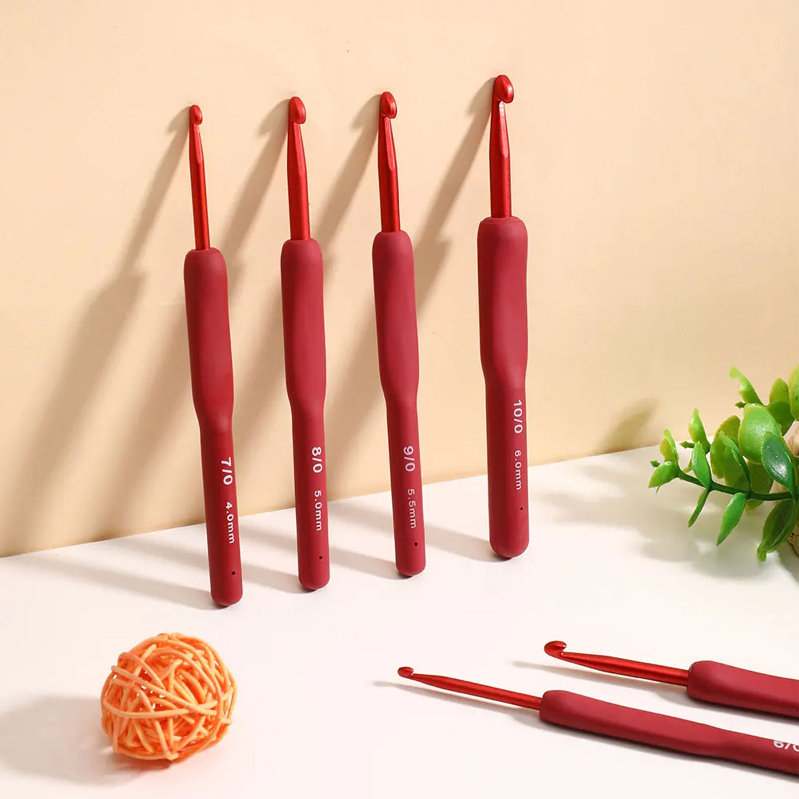 9/33pcs Red Crochet Hook set,  - đánh giá và giá Sewing Tas