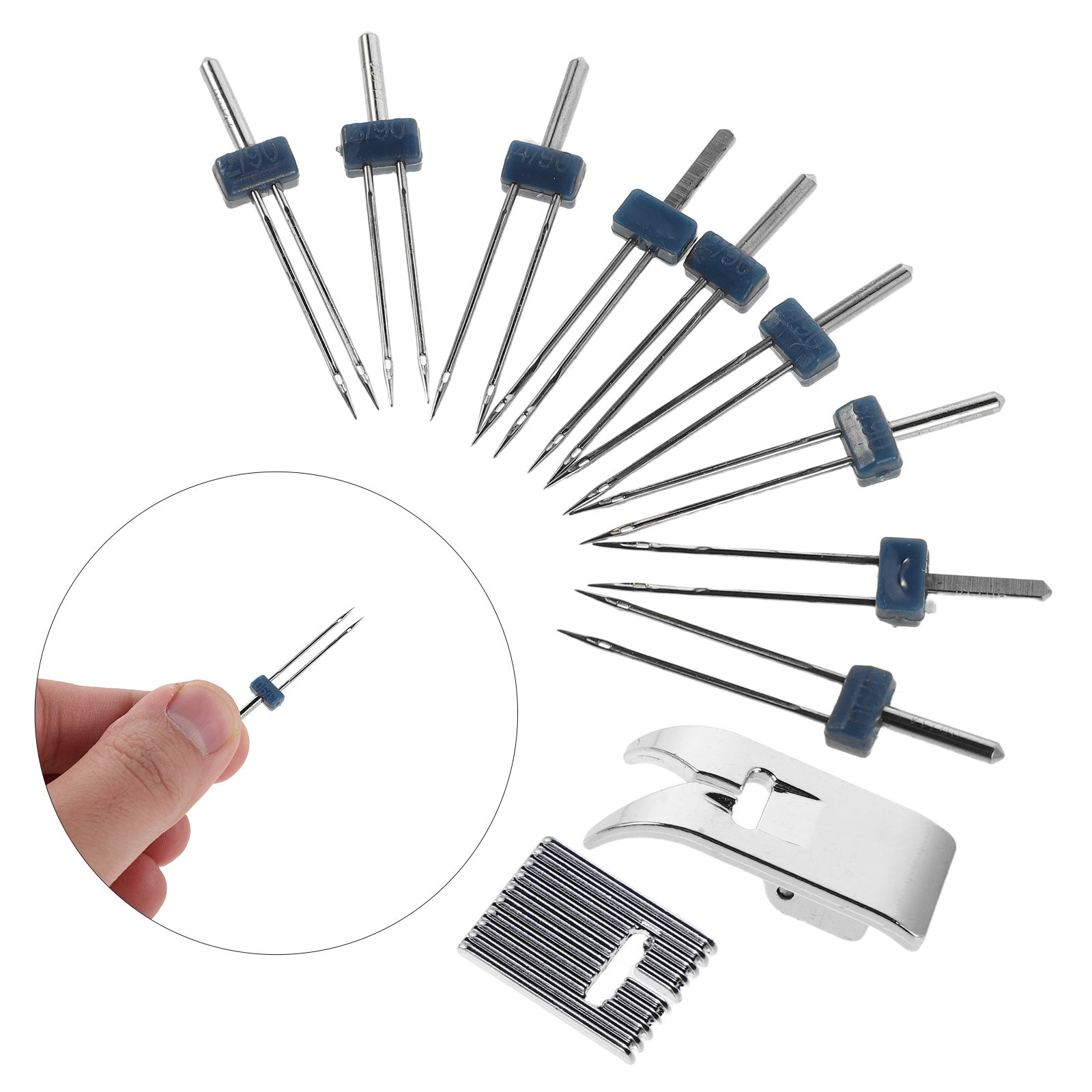 1Set Household Sewing Threader - đánh giá và giá Twin Needle Stretch