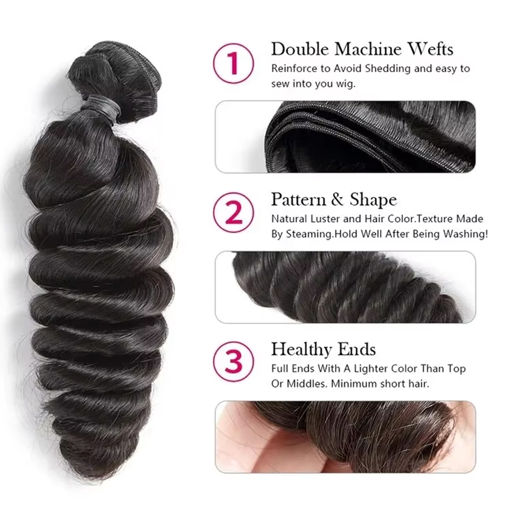 Raw Human Hair Bundles Brazili - đánh giá và giá Sewing Technology