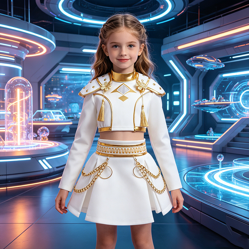 Girls White And Gold Cosplay C - đánh giá và giá Shoulder Pad Set In