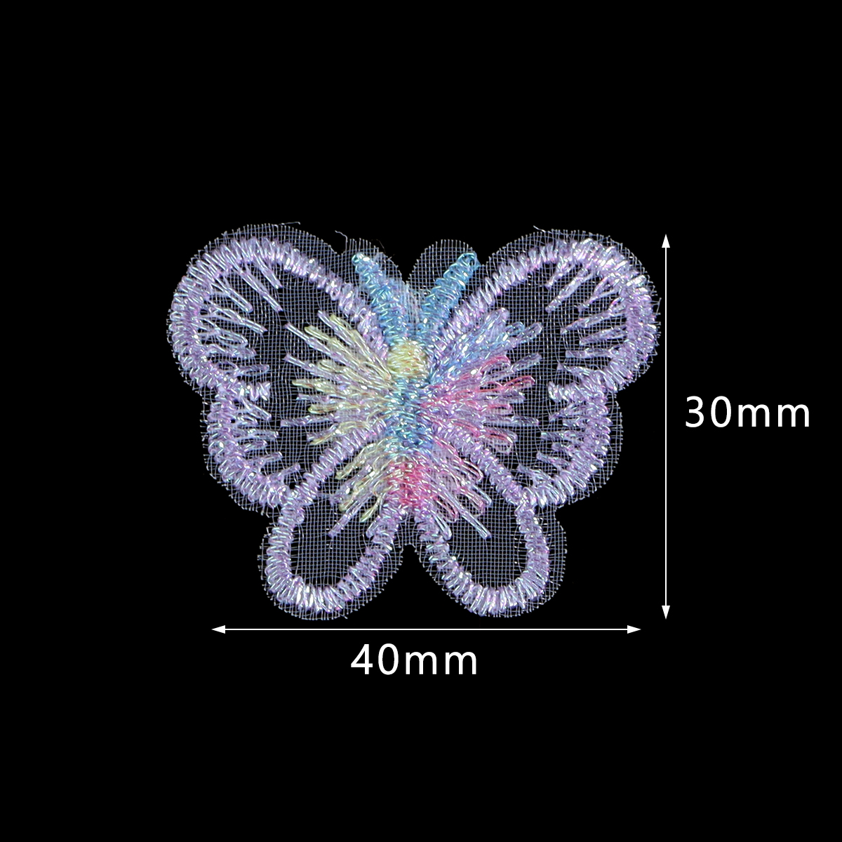 20Pcs 3X4CM Butterfly Cloth Pa - đánh giá và giá Sewing Art