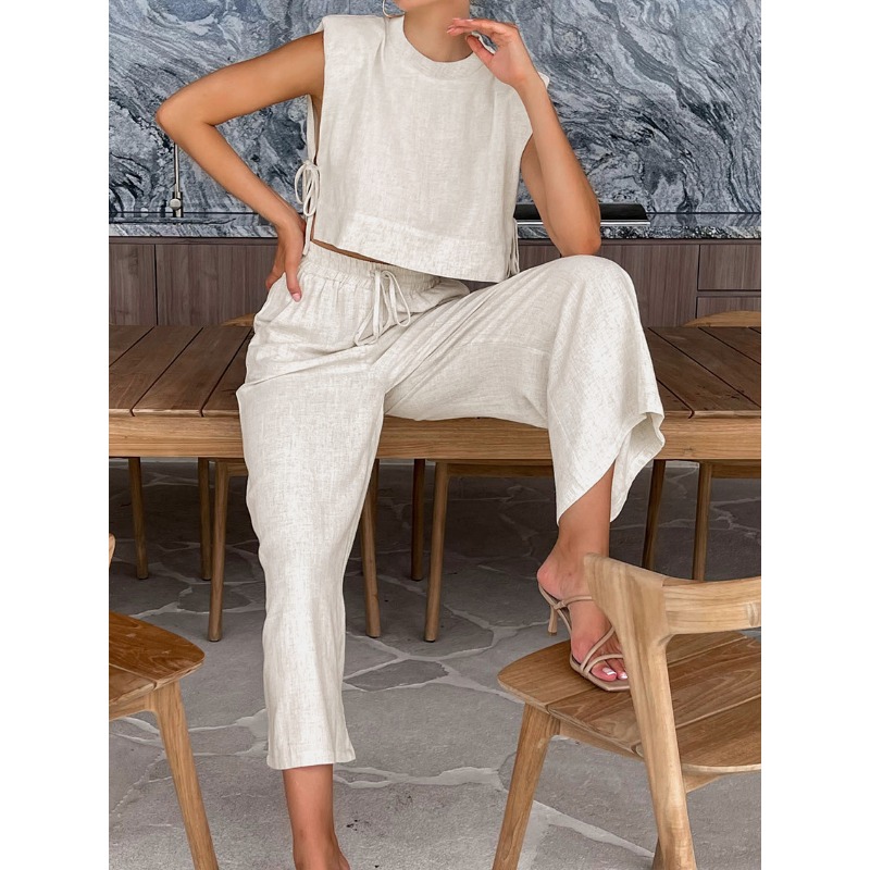 Fashion Cotton and Linen Suit  - đánh giá và giá Shoulder Pad Set In