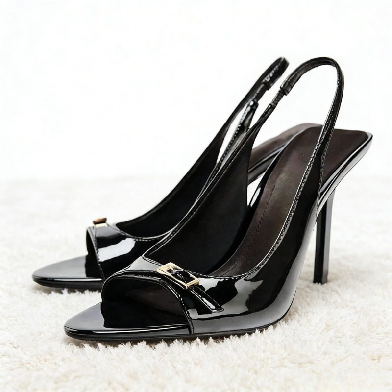 Sexy Black Patent Leather High - đánh giá và giá Elastic Waistband Roll