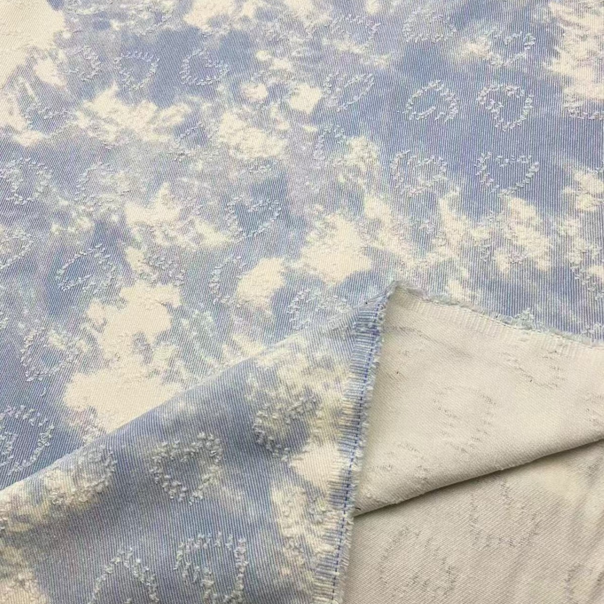 Blue Sky White Clouds Tie Dye  - đánh giá và giá Sewing Tie Dye