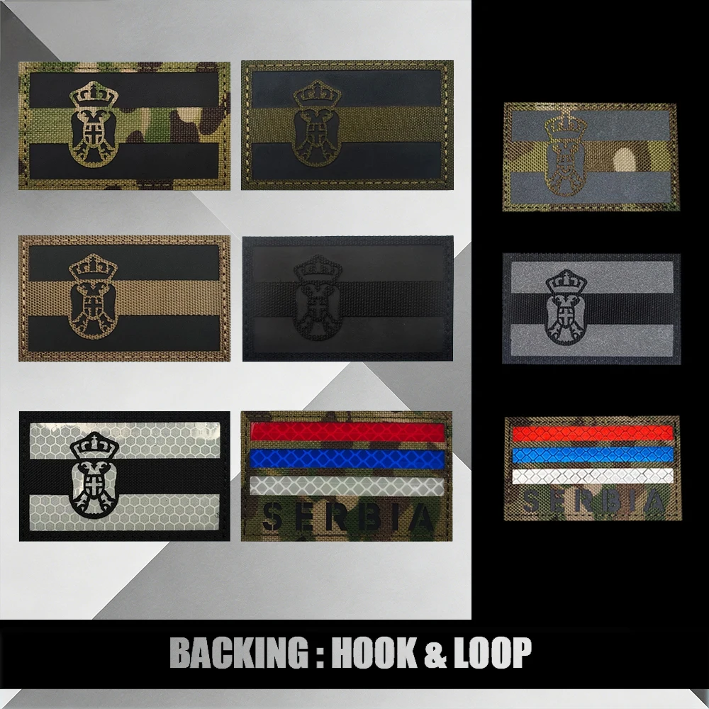 Serbia Flag Tactical Patches R - đánh giá và giá Sewing Jackets