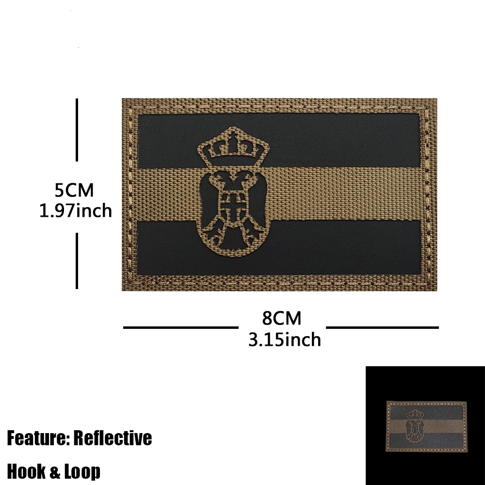 Serbia Flag Tactical Patches R - đánh giá và giá Sewing Jackets