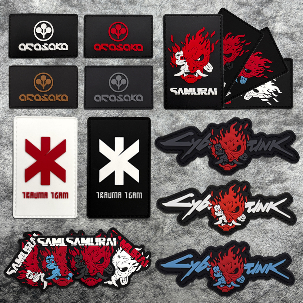 A Cyberpunk Pattern Pvc Patch, - đánh giá và giá Velcro Sew On
