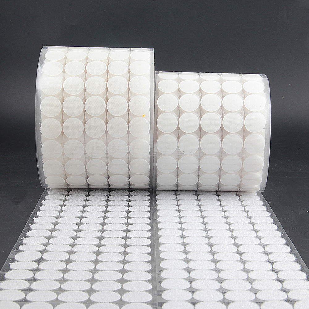 1000pair 10/15/20mm White Dot  - đánh giá và giá Velcro Sew On