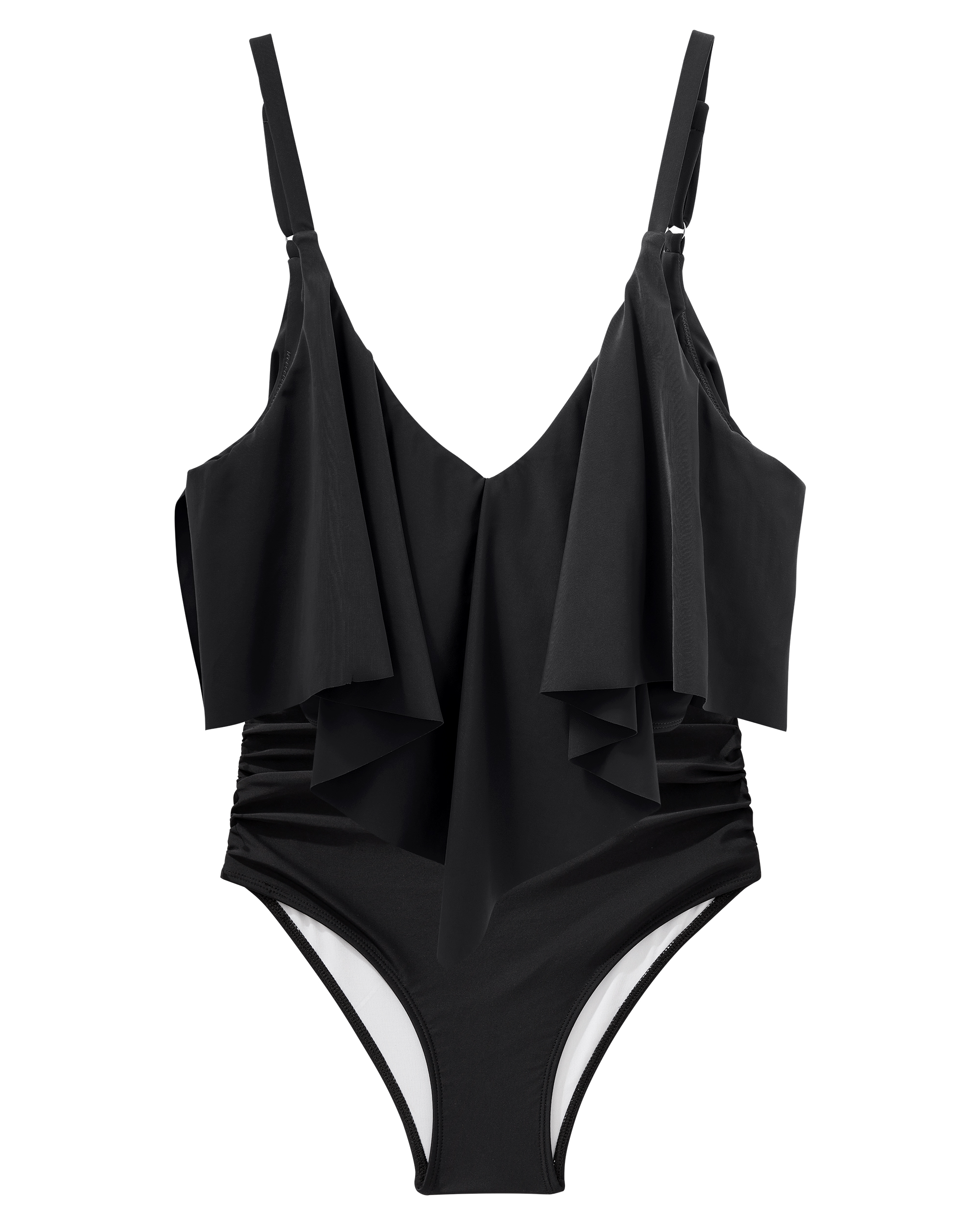 Women Ruffled Tankini Set Padd - đánh giá và giá Shoulder Pad Set In