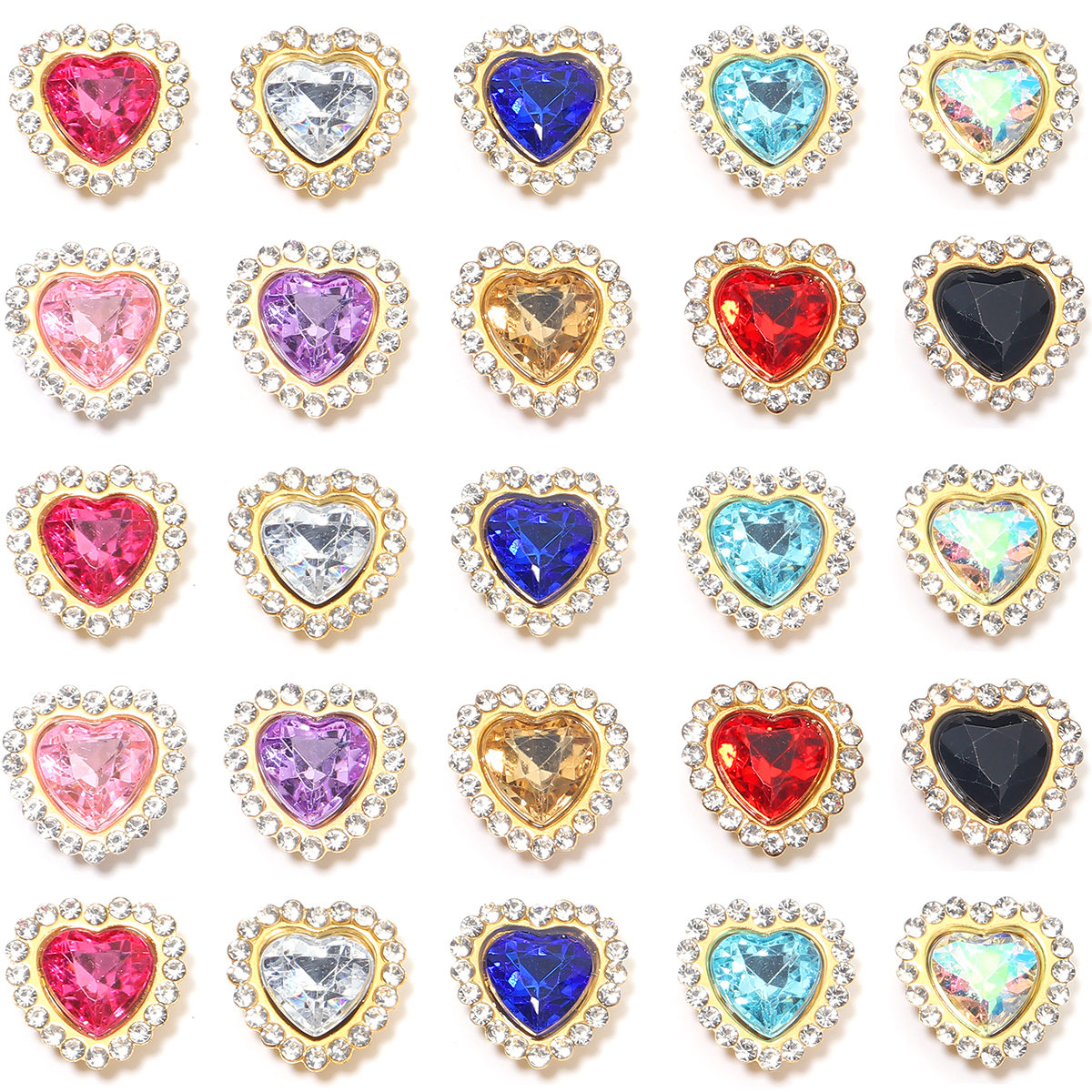 20Pcs Love Heart Acrylic Rhine - đánh giá và giá Sewing Art