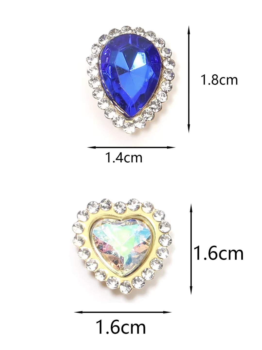 20Pcs Love Heart Acrylic Rhine - đánh giá và giá Sewing Art